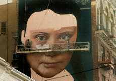 Huge Greta Thunberg mural appears in US city