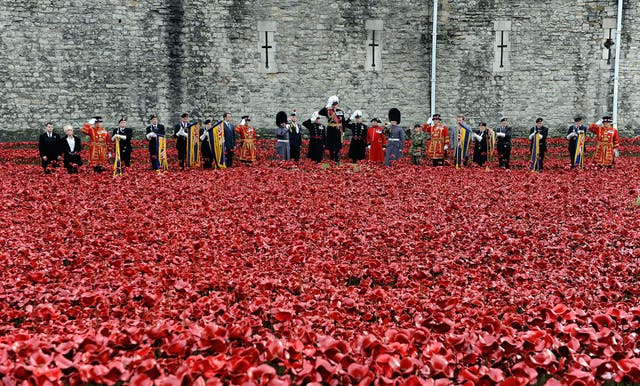 The wearing of a red poppy has been considered a political act in the past