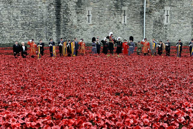 The wearing of a red poppy has been considered a political act in the past