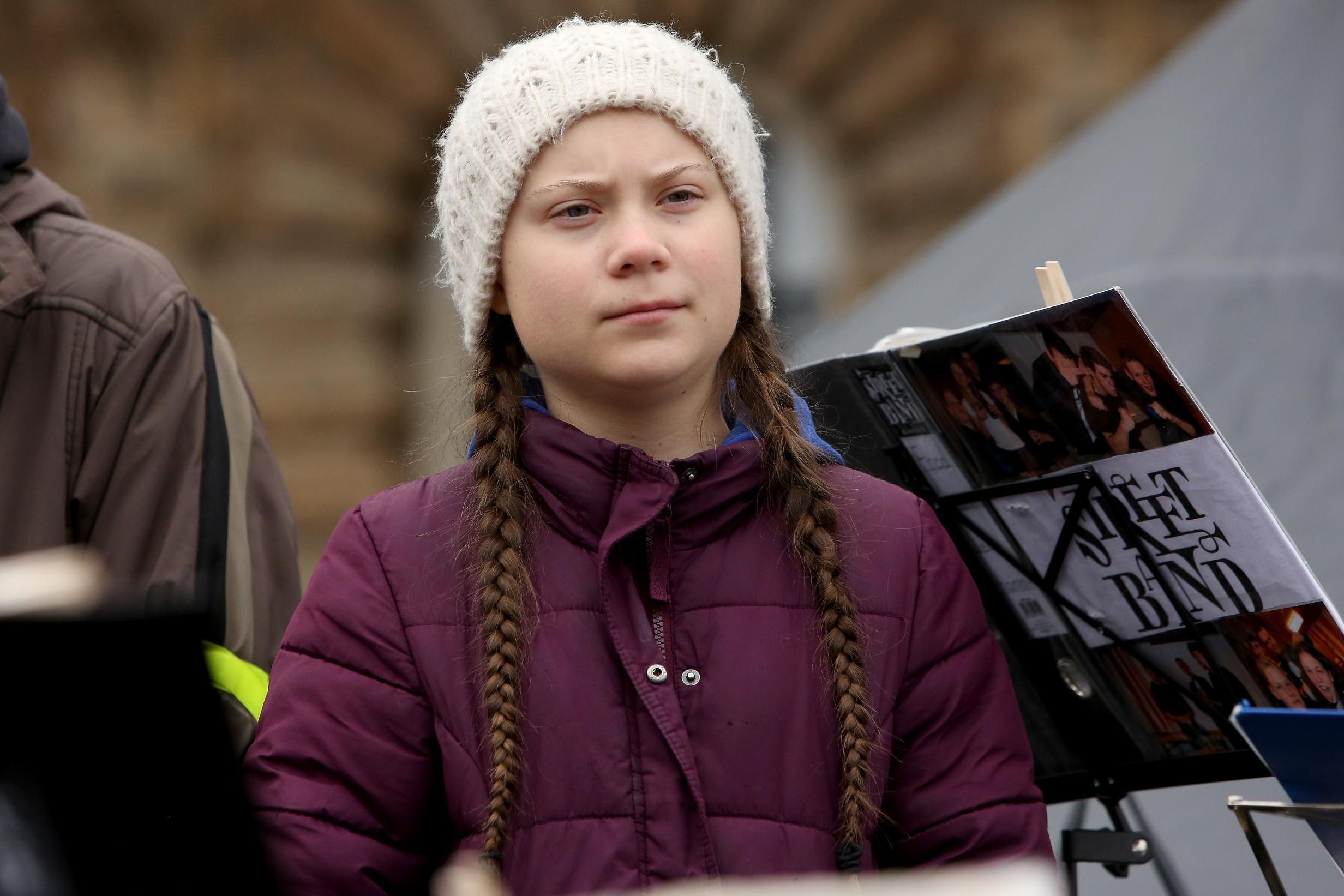 Greta Thunberg photos used to deter plastic usage (Getty)