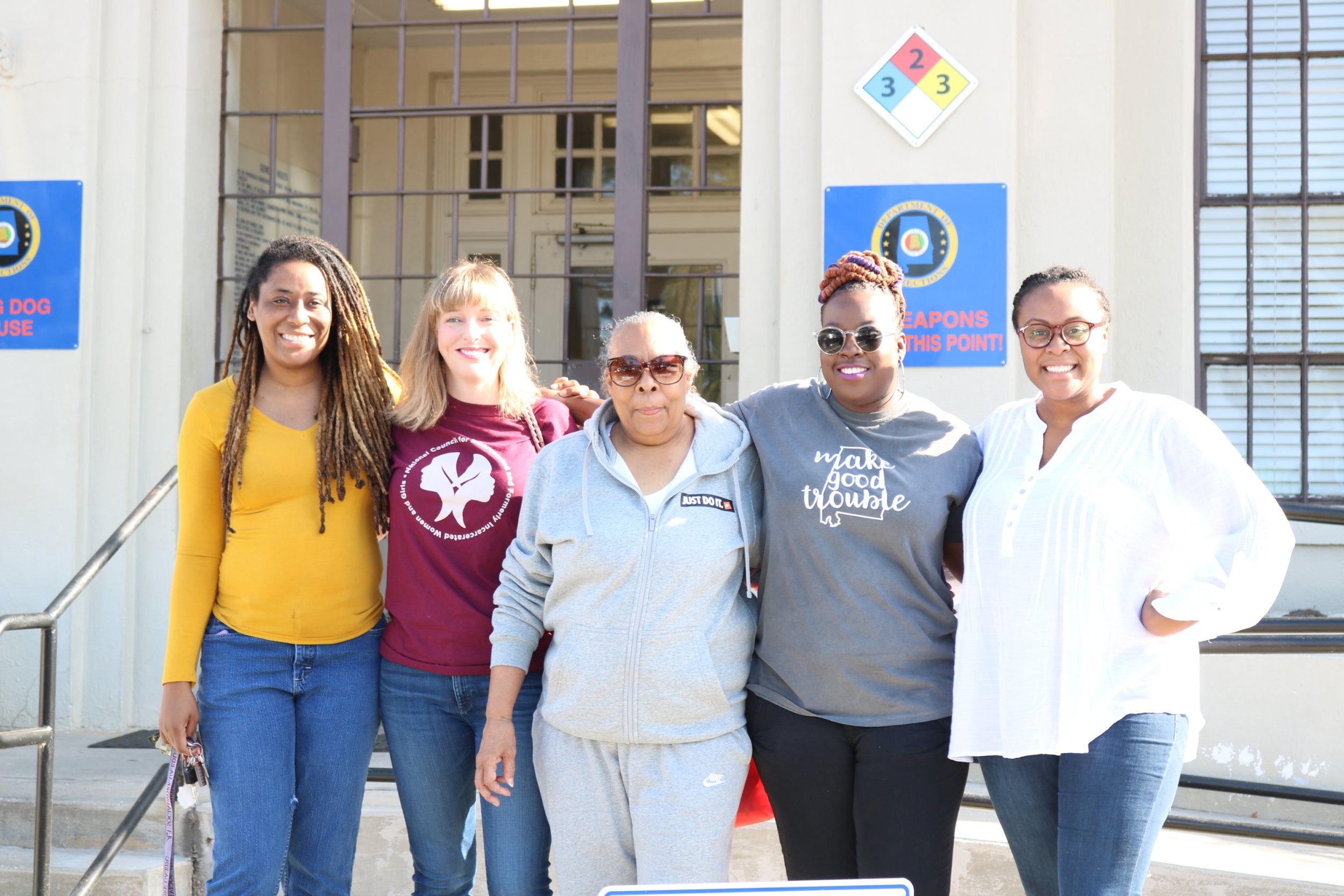 From left to right: Jilisa Milton, Courtney Cross, Geneva Cooley, Terrika Shaw, and Kari Todd