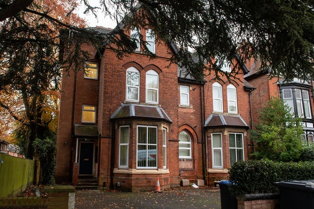 General view of a property in Oxford Road, Moseley, Birmingham, cordoned off by police after the bodies of a man and woman were found on 9 November, 2019.