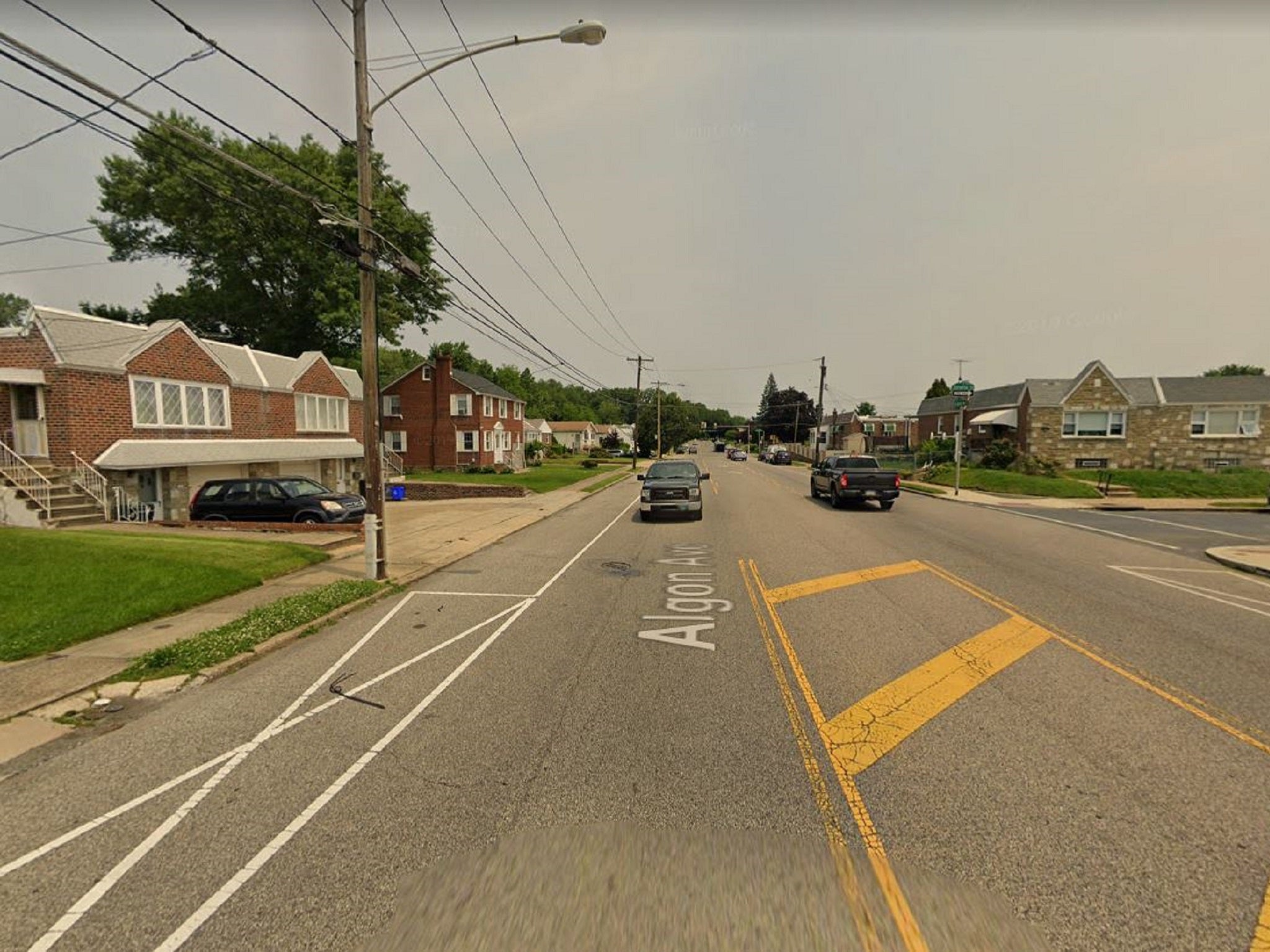 General view of Algon Avenue, in Philadelphia, where 59-year-old cat rescuer Albert Chernoff was found dead at his home on 5 November, 2019.