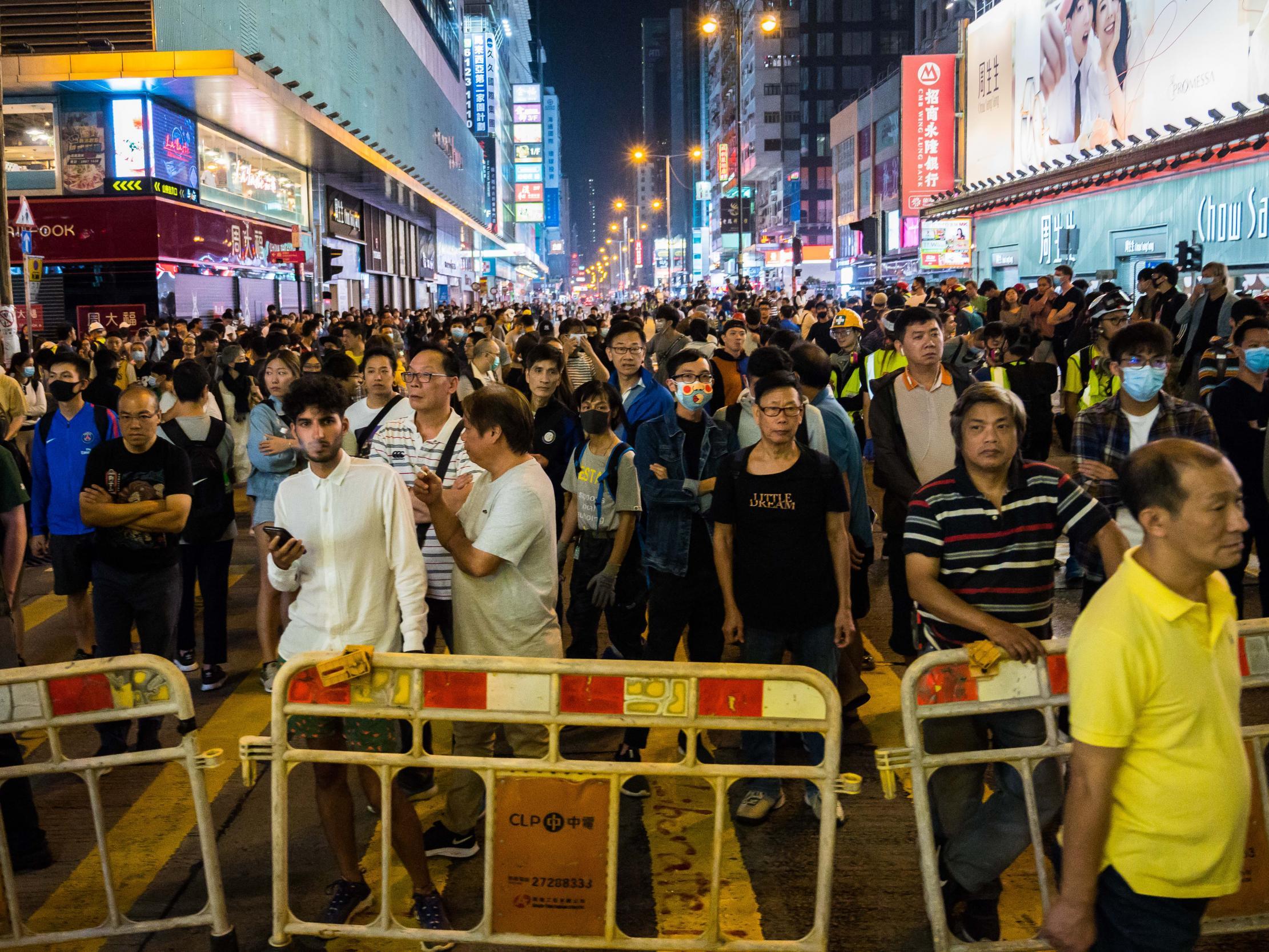 The protests began in early June over a now-shelved extradition bill to mainland China