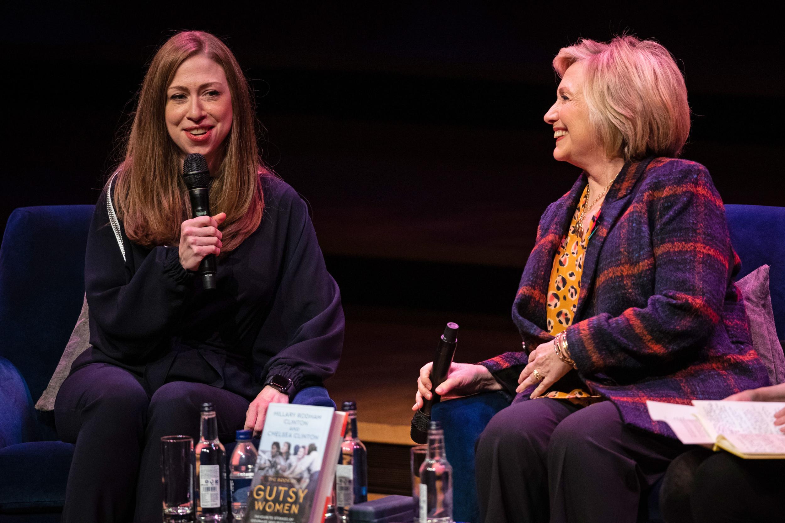 Hillary and Chelsea Clinton talk at the Southbank Centre