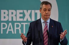 Farage backs down and says Brexit Party will not fight Tory-held seats