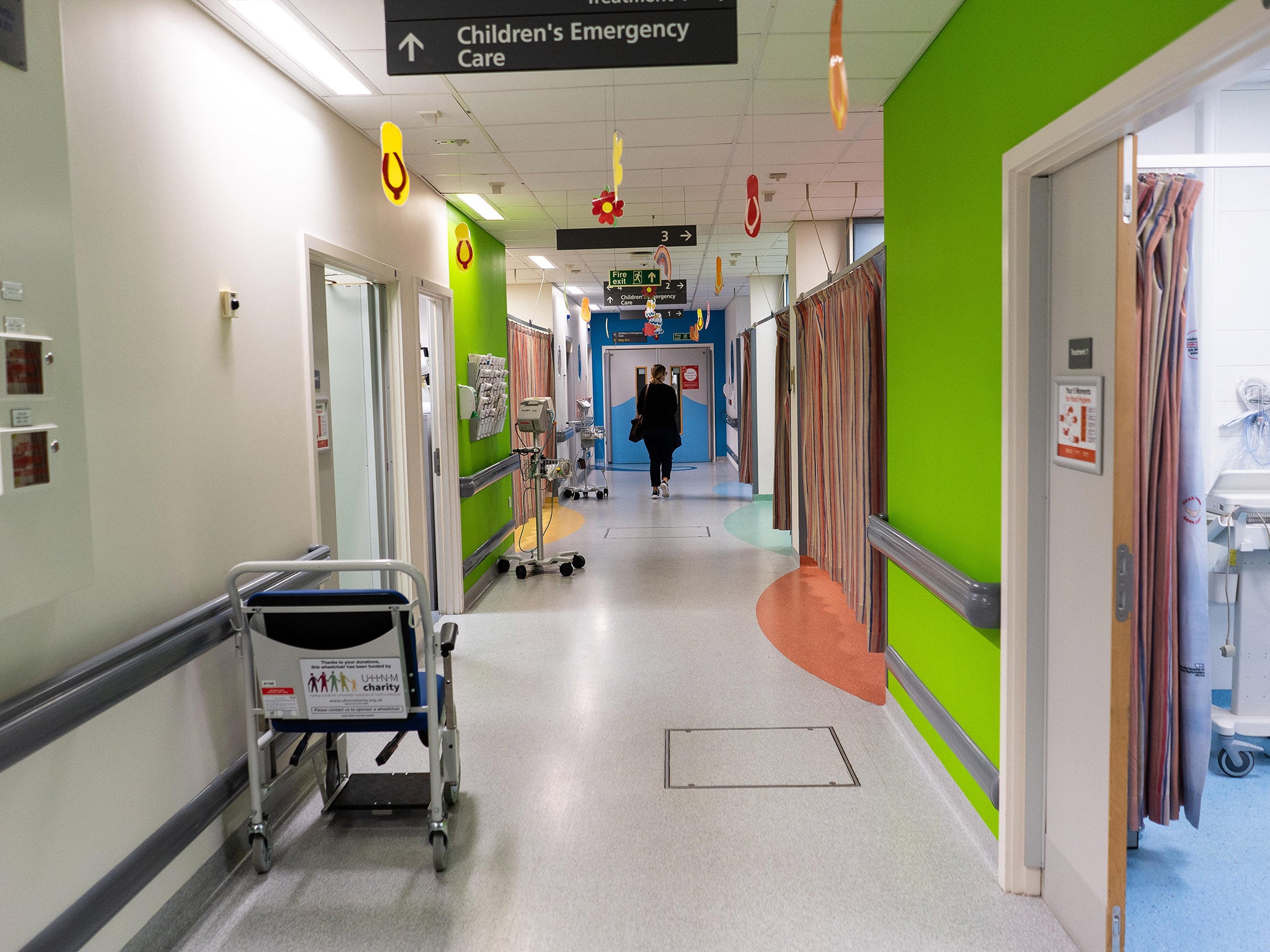The NHS England report says that many paediatric intensive-care units are operating above safe levels of capacity (File photo)