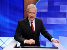 Jeopardy!'s Alex Trebek chokes back tears after contestant’s message