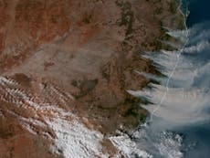 Satellite video shows scale of the Australian wildfires from space
