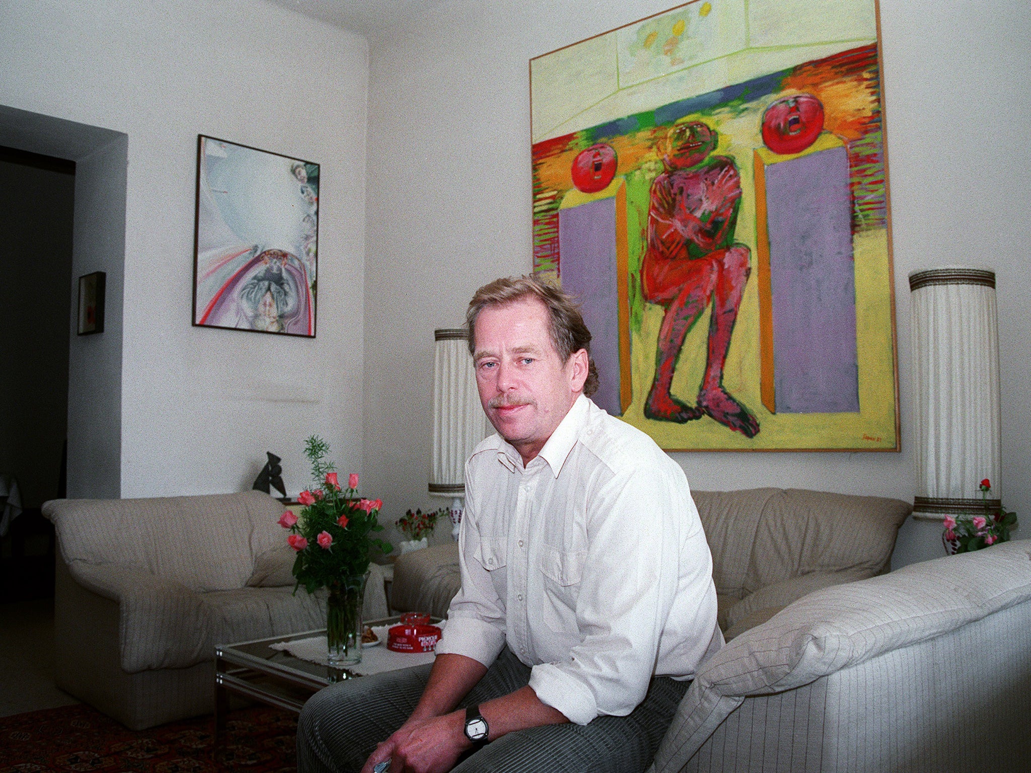 Vaclav Havel a month before the Velvet Revolution in 1989