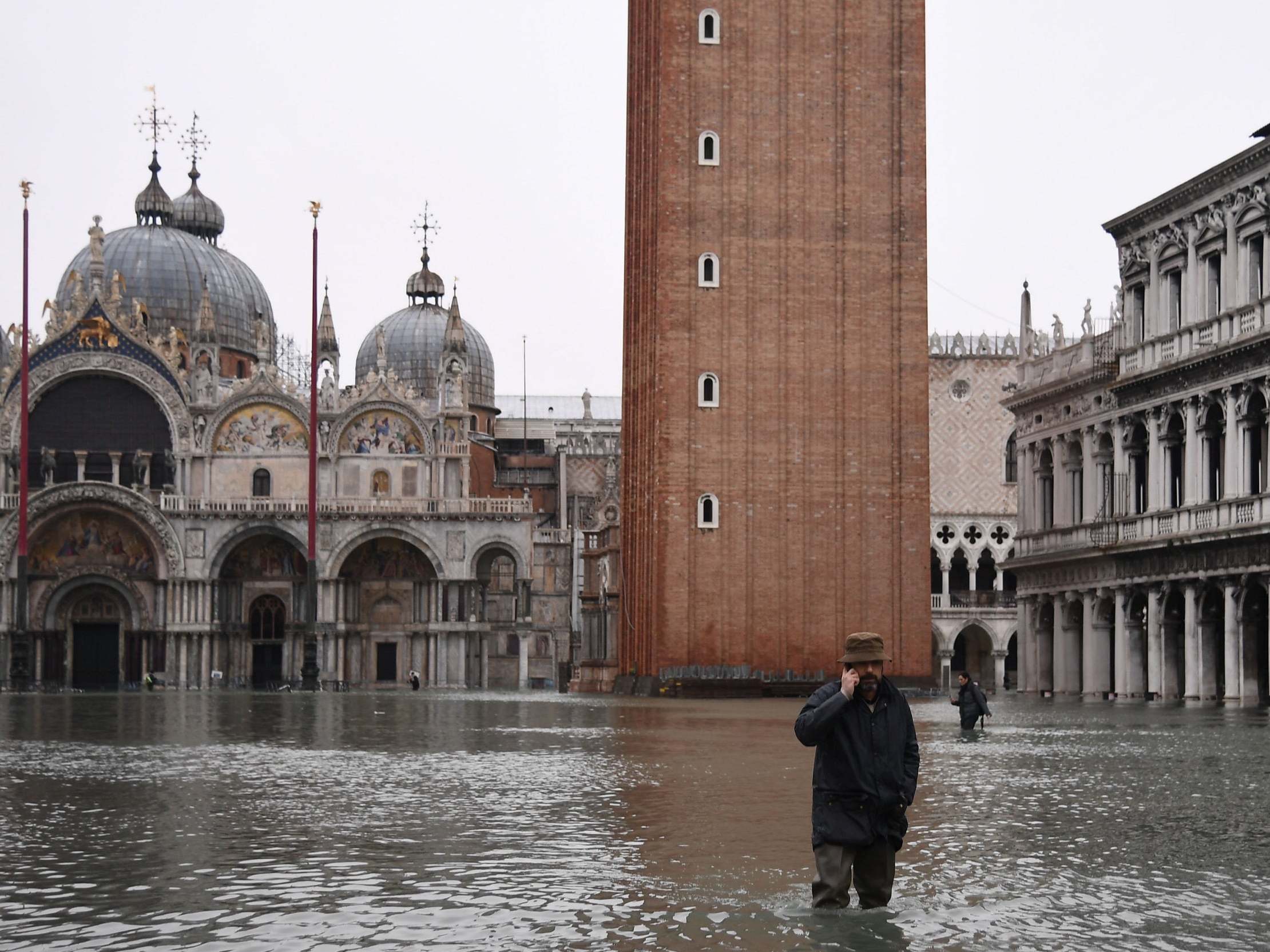 Venice floods: Highest tides in 50 years plunge city&apos;s squares underwater as &apos;result of climate change&apos;