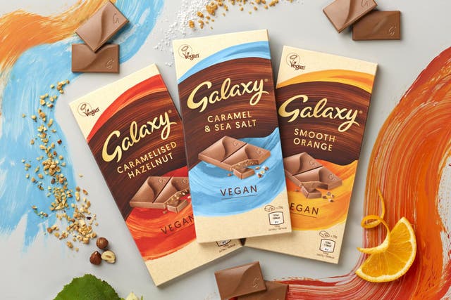 The new vegan Galaxy chocolate bars
