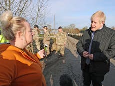 Boris Johnson heckled on visit to flood-hit Yorkshire