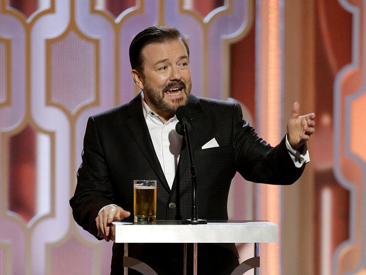 Banal, unfunny and not as dangerous as he thinks: It’s time we stopped glorifying Ricky Gervais at the Golden Globes