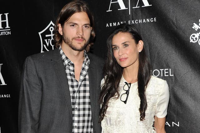 Ashton Kutcher and Demi Moore attend the Stephan Weiss Apple Awards on 9 June, 2011 in New York City.