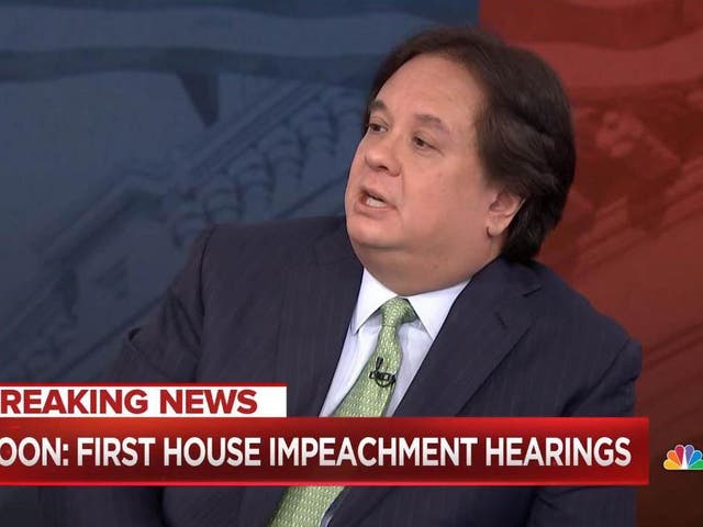 George Conway discussing Trump impeachment hearings