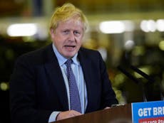 Live: Johnson delivers rambling speech after being heckled by public