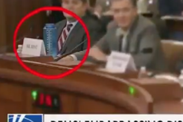 On the Ingraham Angle, a blue water bottle stole the impeachment show