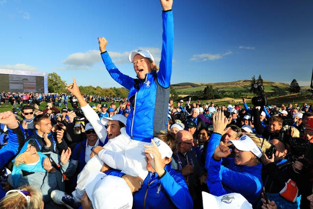 Catriona Matthew led Europe to an incredible victory at Gleneagles in September