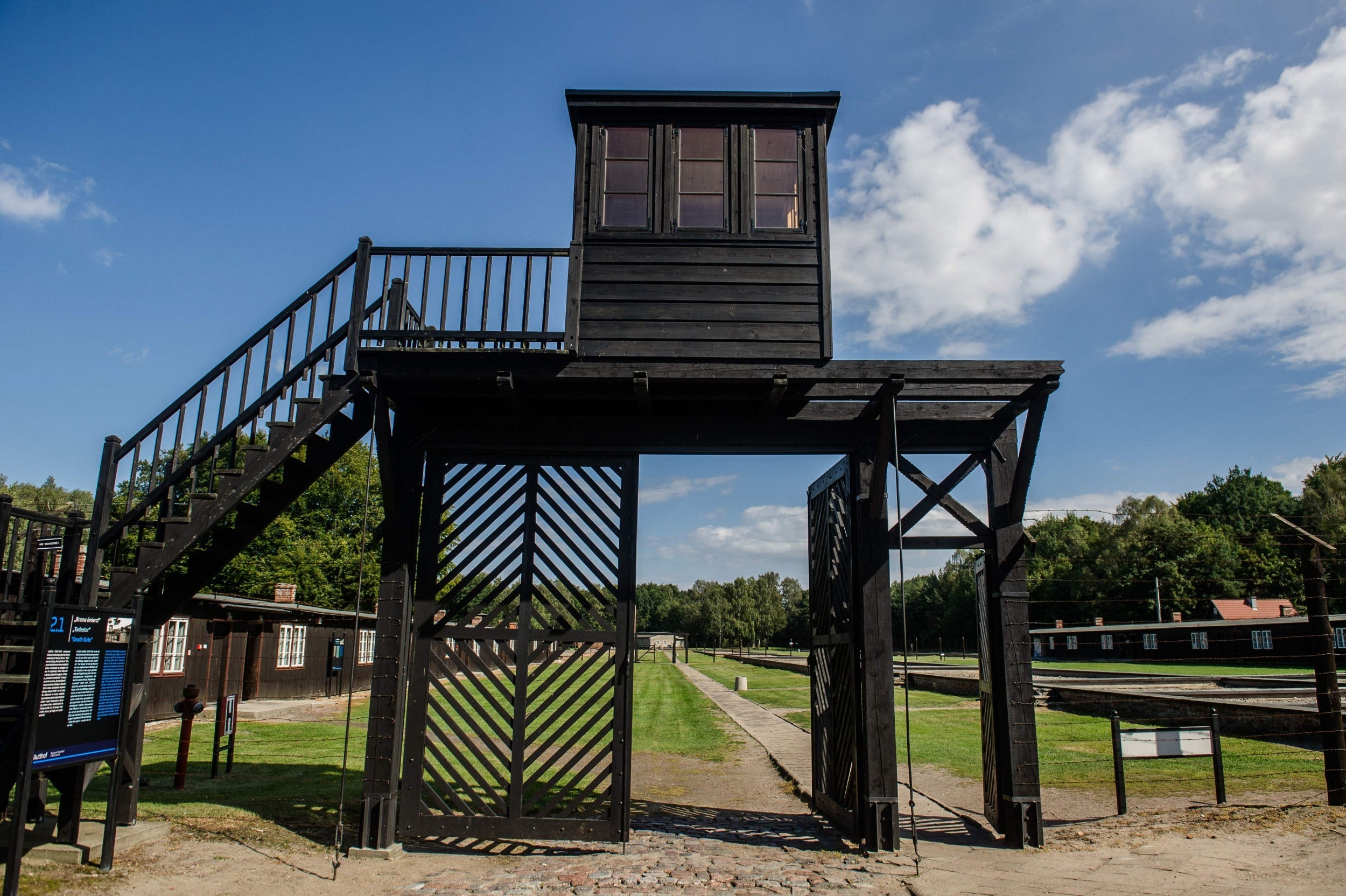 The former German Nazi concentration camp Stutthof (KFP/AFP via Getty)