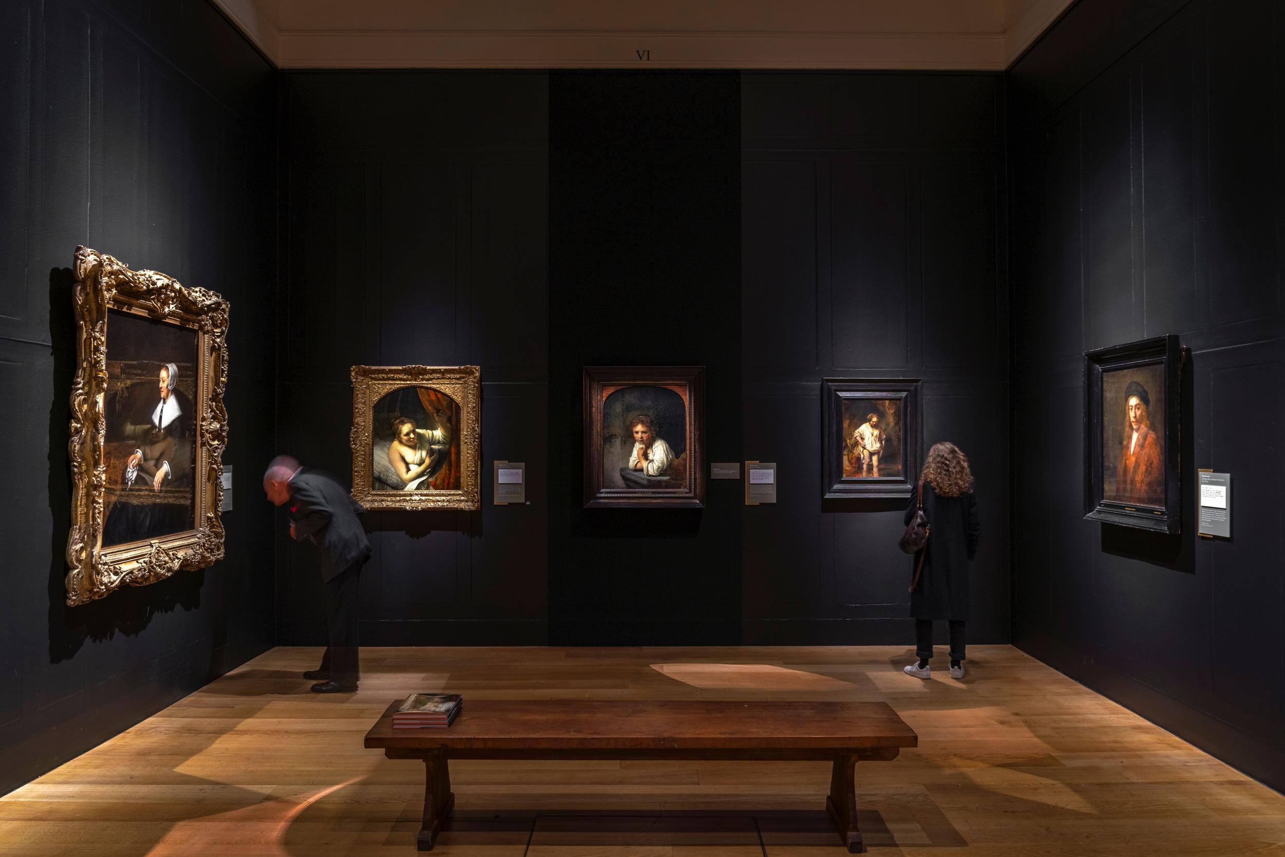 The exhibition features major Rembrandt works loaned from The Louvre in Paris and Amsterdam's Rijksmuseum