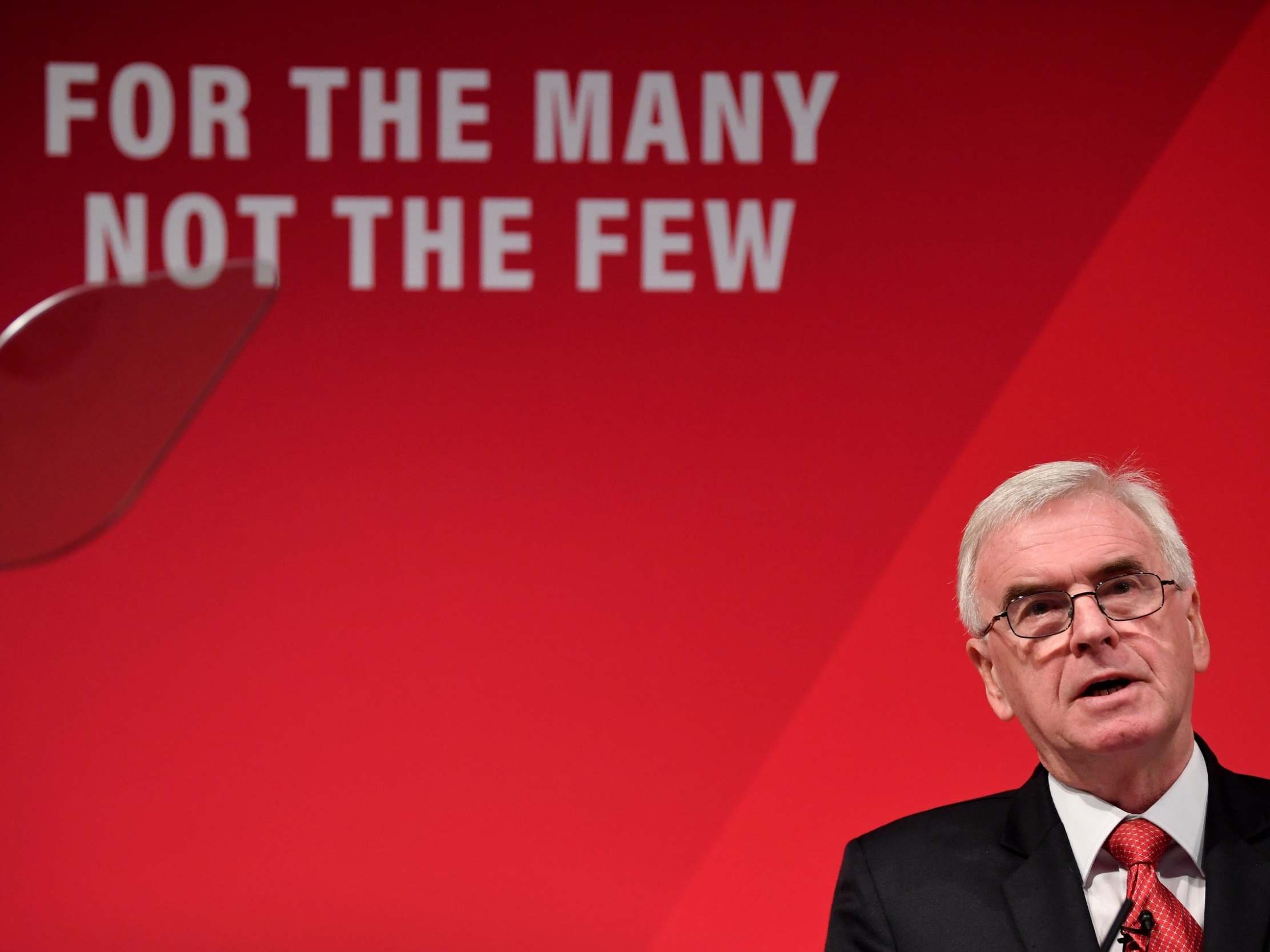 The Labour shadow chancellor John McDonnell