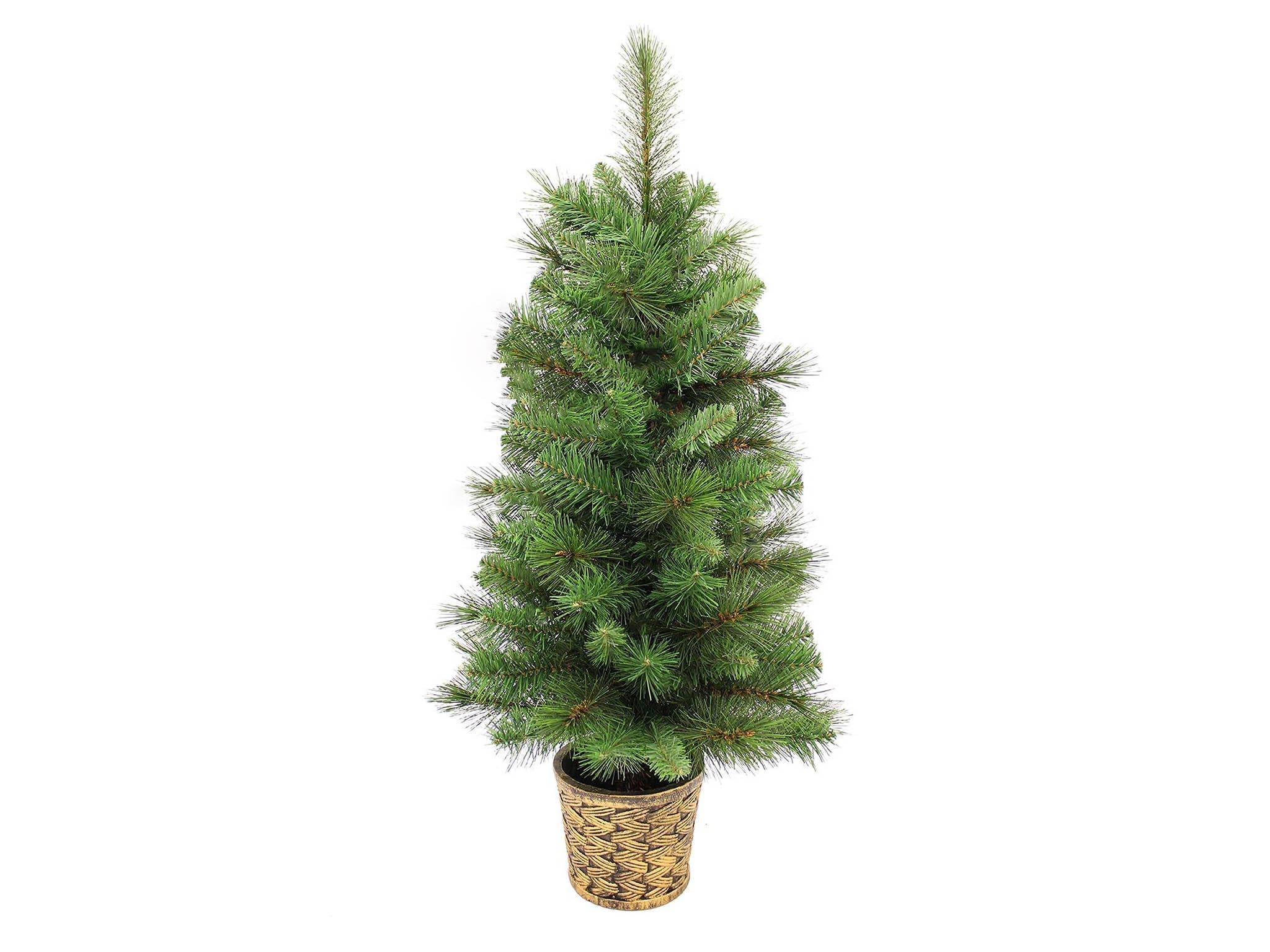 5ft Holiday Stuff Co.Inc Glitter Silver Pine Small Christmas Tree with Frosted White Tips