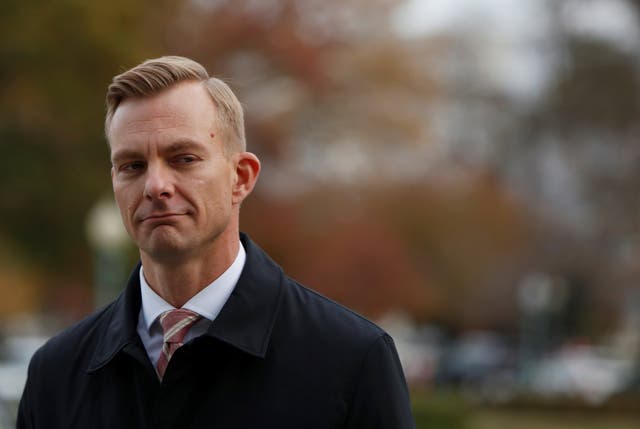 David Holmes, counselor for political affairs at the US embassy in Ukraine, arrives on Capitol Hill to give evidence in the impeachment hearings into Donald Trump