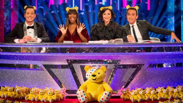 The Strictly judges appear in a charity special for Children in Need