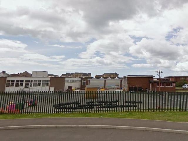 Screenshot of Google Maps image showing Tywyn Primary School in Sandfields, West Glamorgan