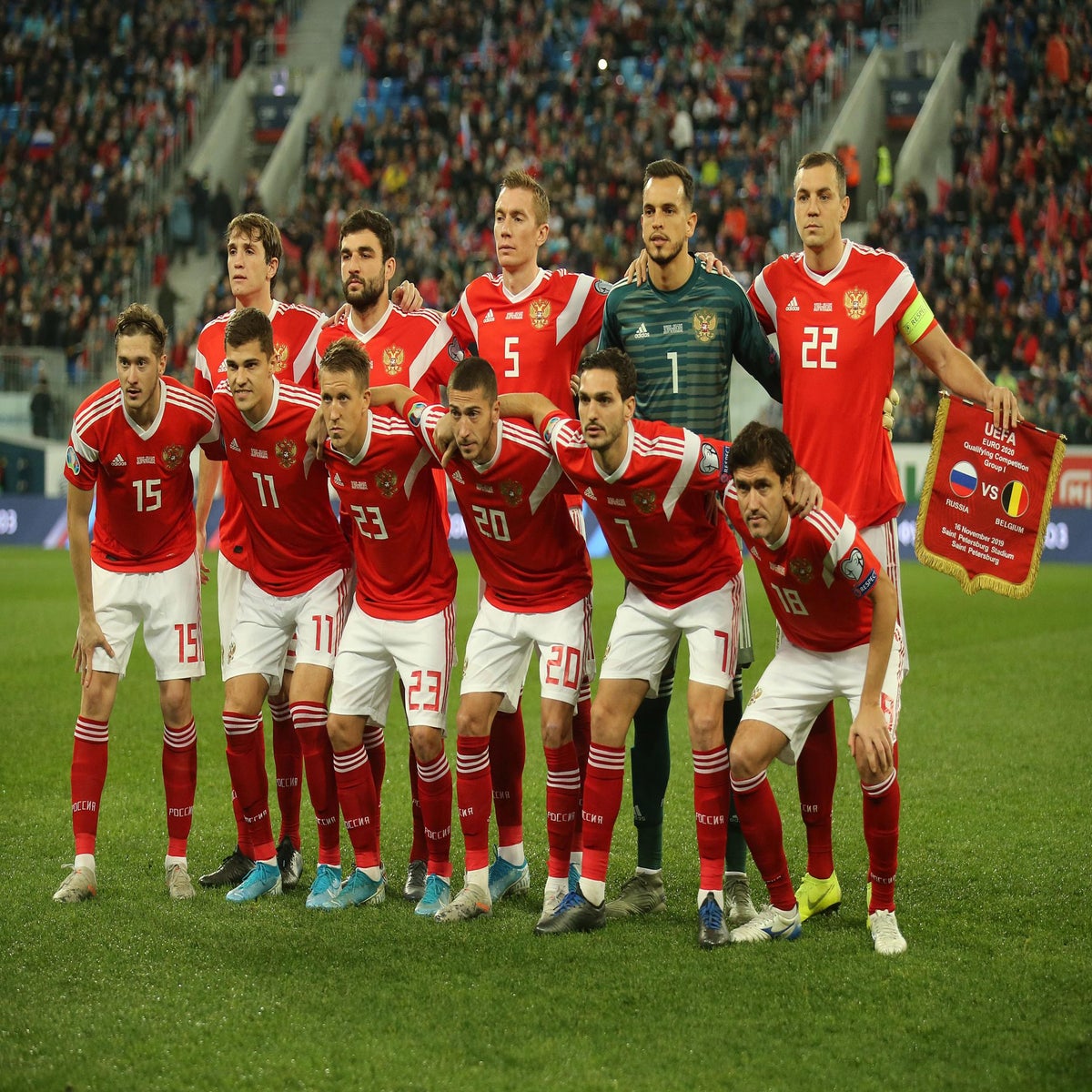 Russia refuse to wear new Adidas kit for Euro qualifier | The Independent | The Independent