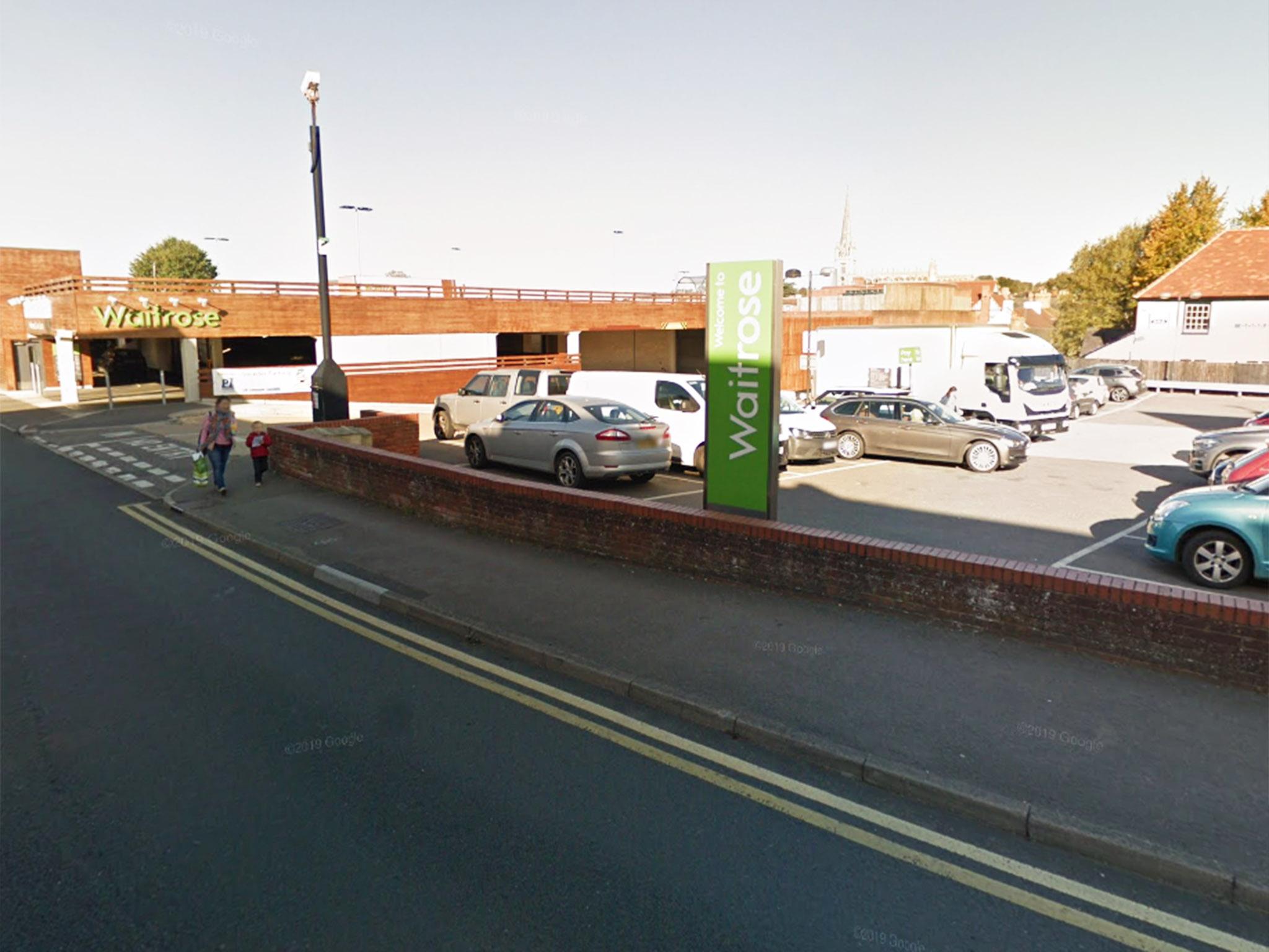 The suspect approached the man while he was parking at Waitrose