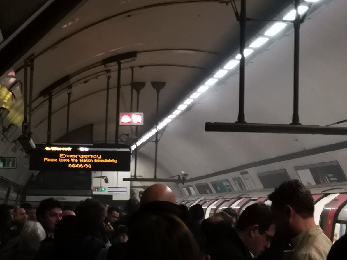 'You can just about see the smoke under the light fittings,' witness says