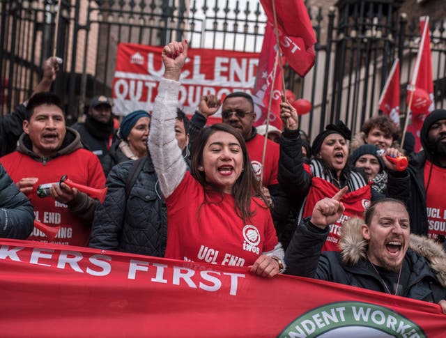 Staff, the majority of whom are migrants or from ethnic minorities, receive worse sick pay, pension and parental leave than in-house colleagues