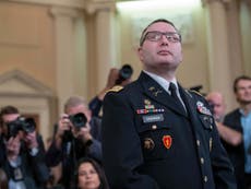 Impeachment witness to retire from army over ‘intimidation’ by Trump