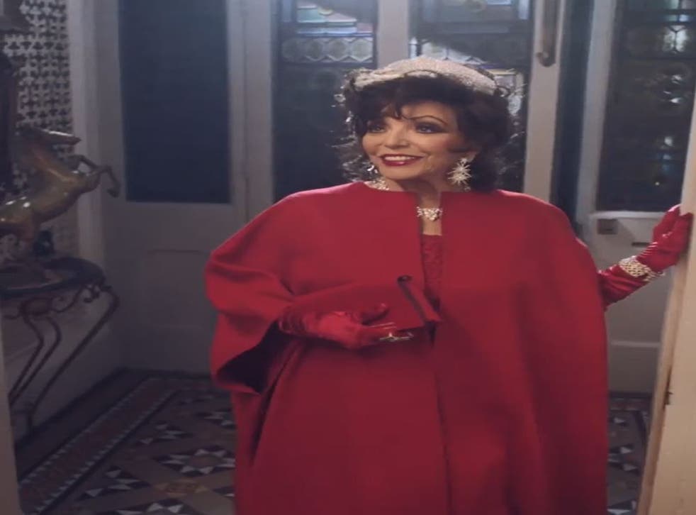 At an all – Joan ensemble Collins Seen in white
