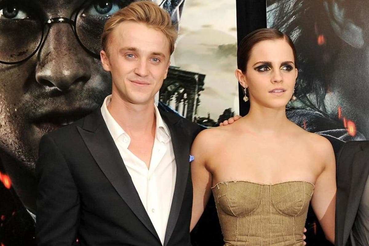 Rupert Grint says there was always ‘a little bit of a spark’ between Emma Watson and Tom Felton on Harry Potter set