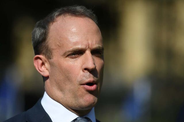 Raab is expected to discuss issues including human rights and trade