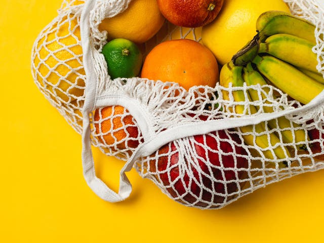 The £1 reusable, washable string bags are designed so produce can be carried home ‘just like in the 1970s and ’80s’