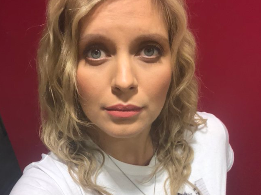 Rachel Riley selfie shows her wearing edited image of Labour leader Jeremy Corbyn