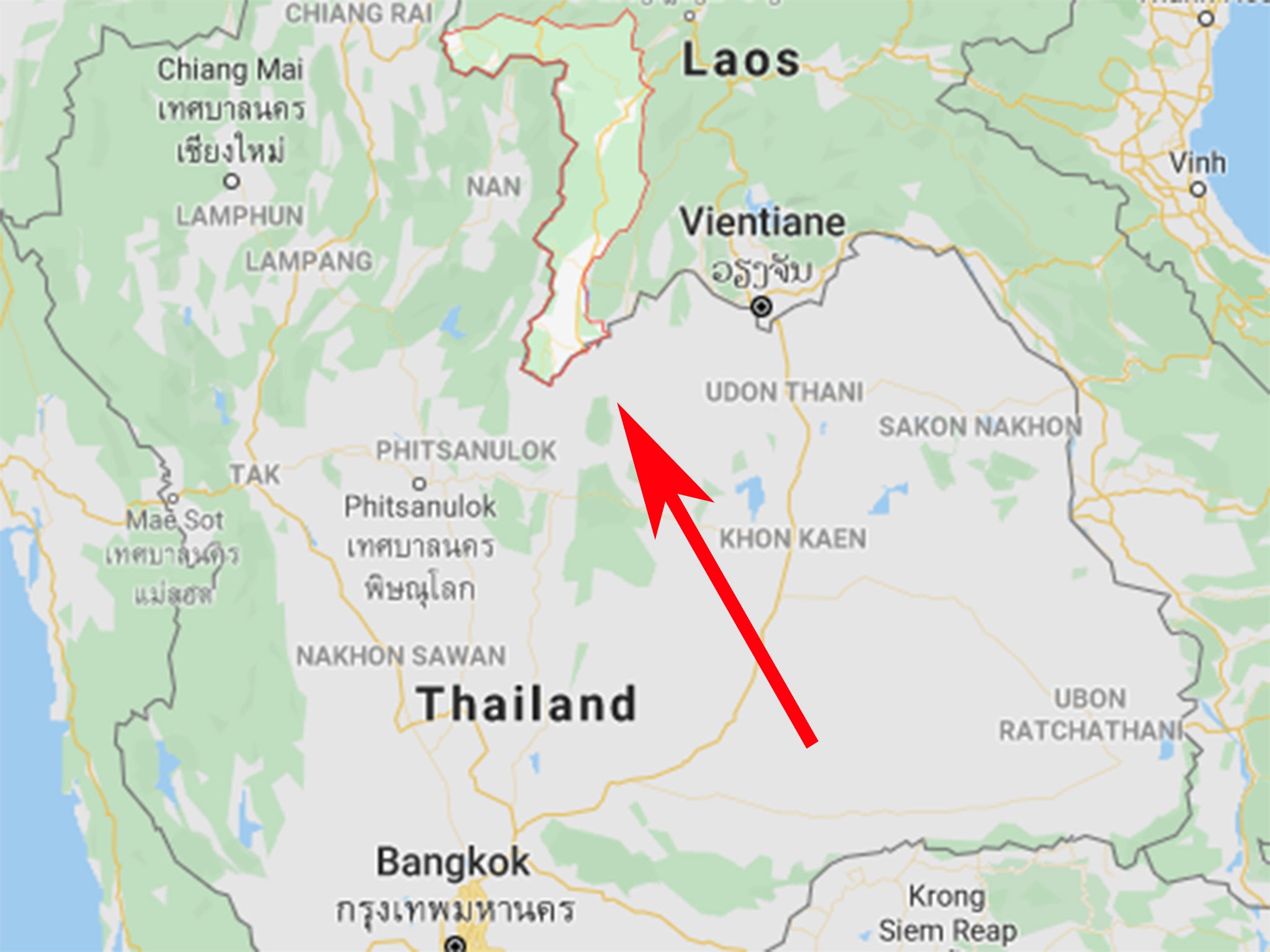 The epicentre was just inside Sainyabuli province in Laos, near northern Thailand