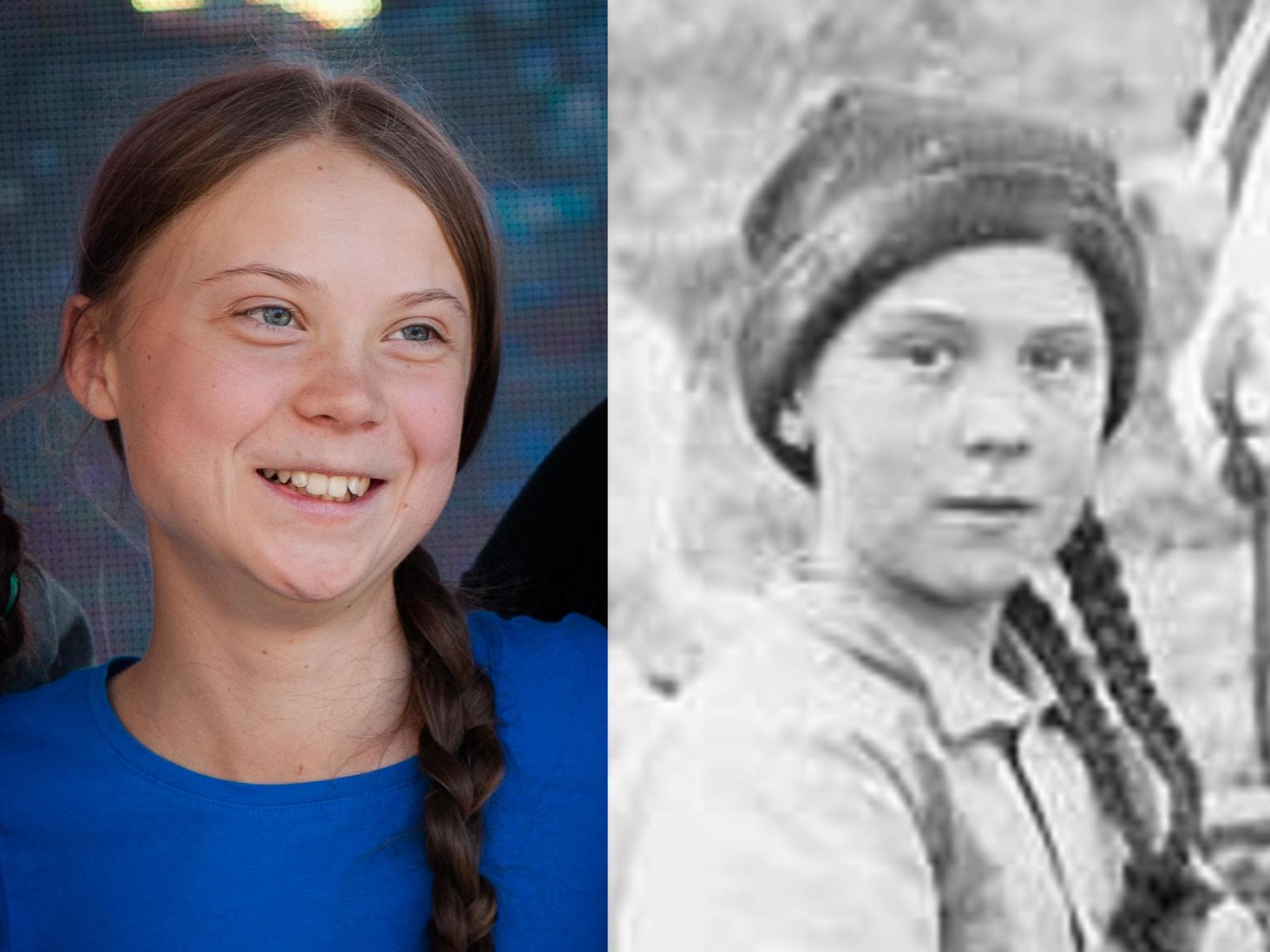 Greta thunberg lookalike