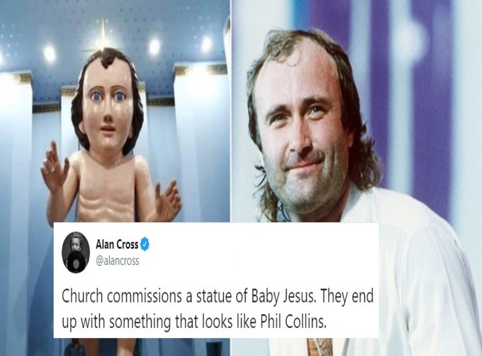 A church commissioned a baby Jesus statue that looks like Phil Collins