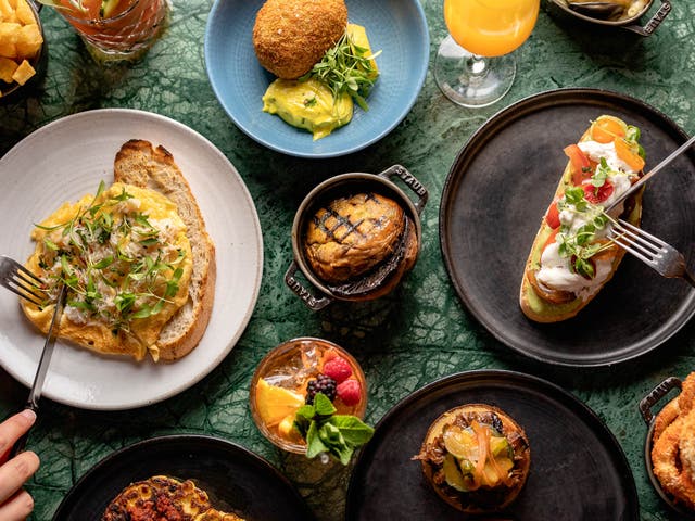 For a little relief, the avocado toast is (generous) with excellent quality heritage tomatoes