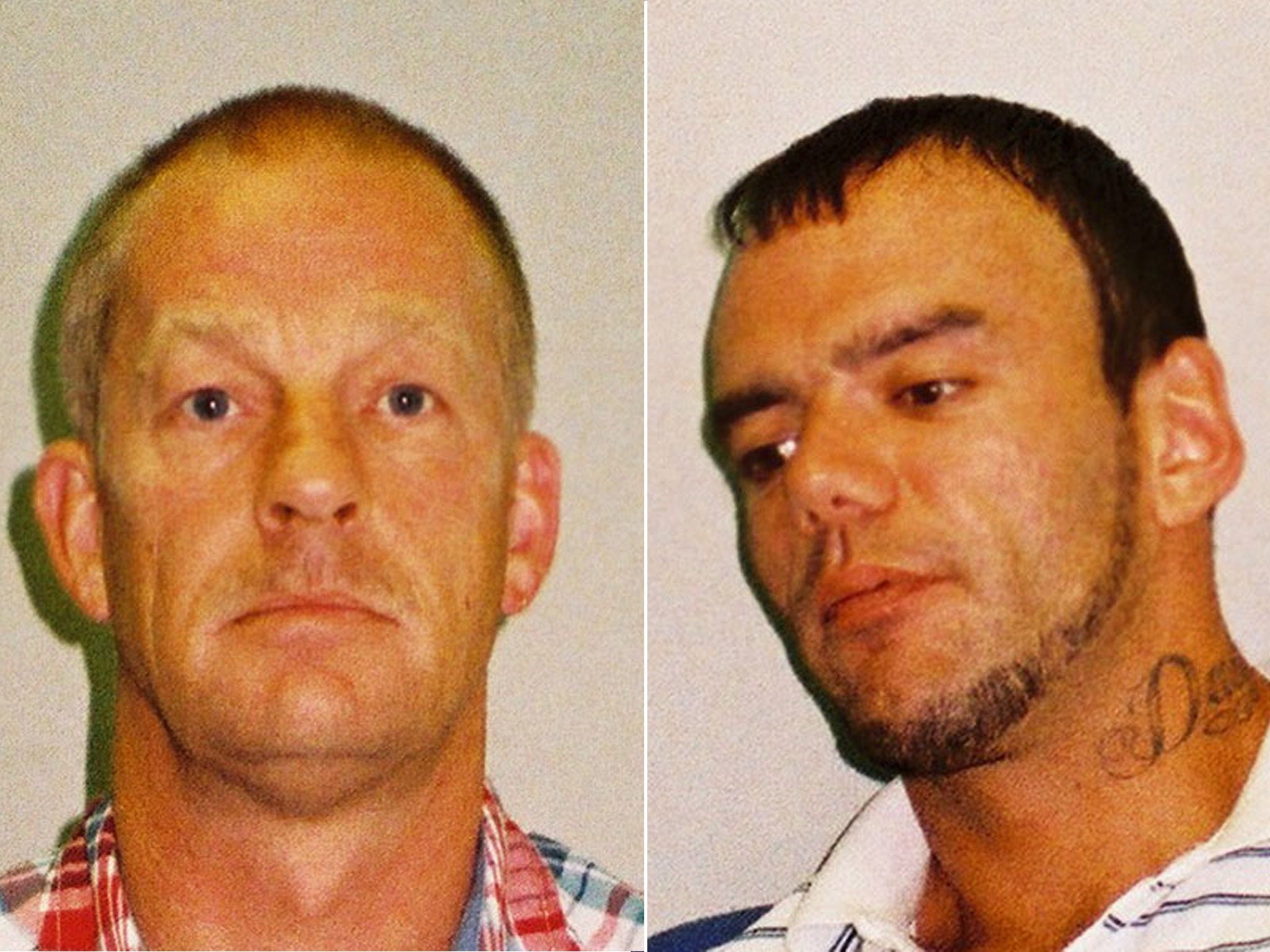 Layton Davies, left, and George Powell, who were found guilty after a trial of conspiring to cover up their once-in-a-lifetime discovery
