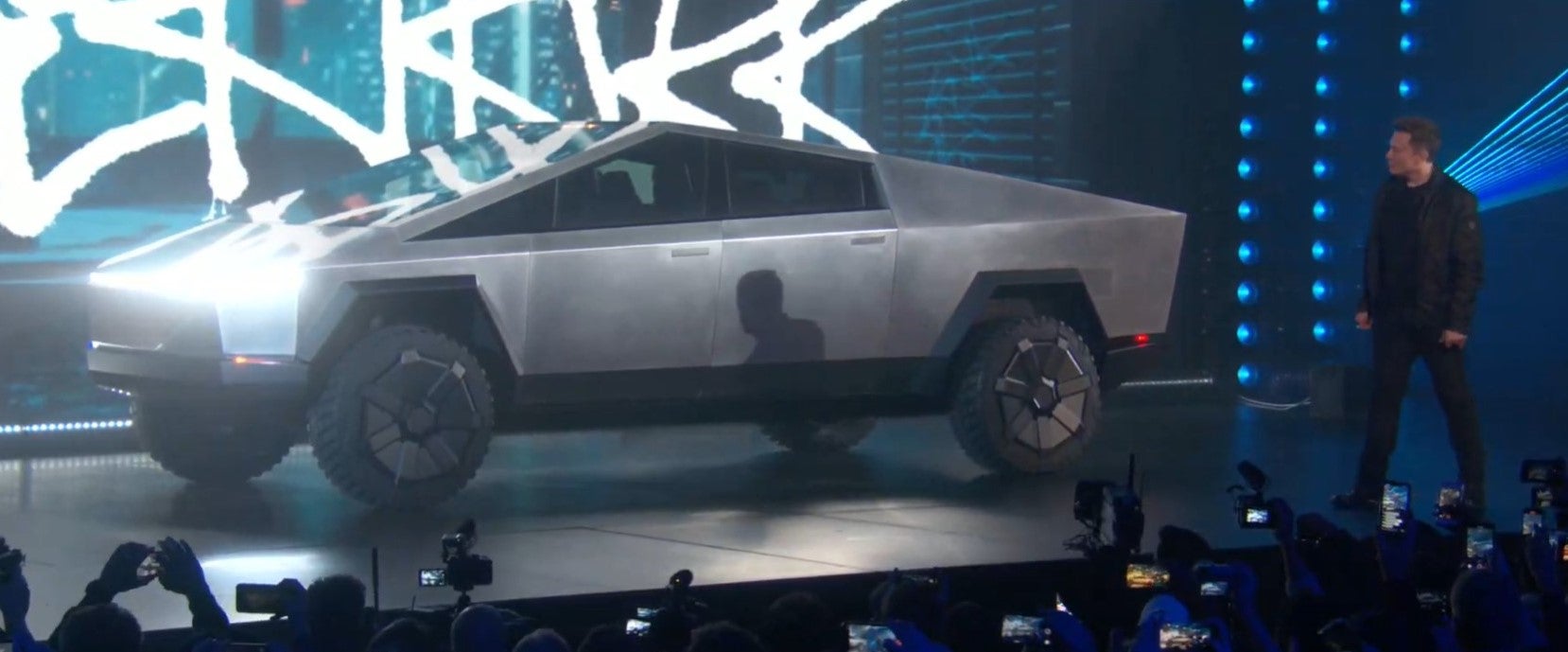 Tesla Cybertruck: Elon Musk unveils new electric pickup that's 'literally  bulletproof