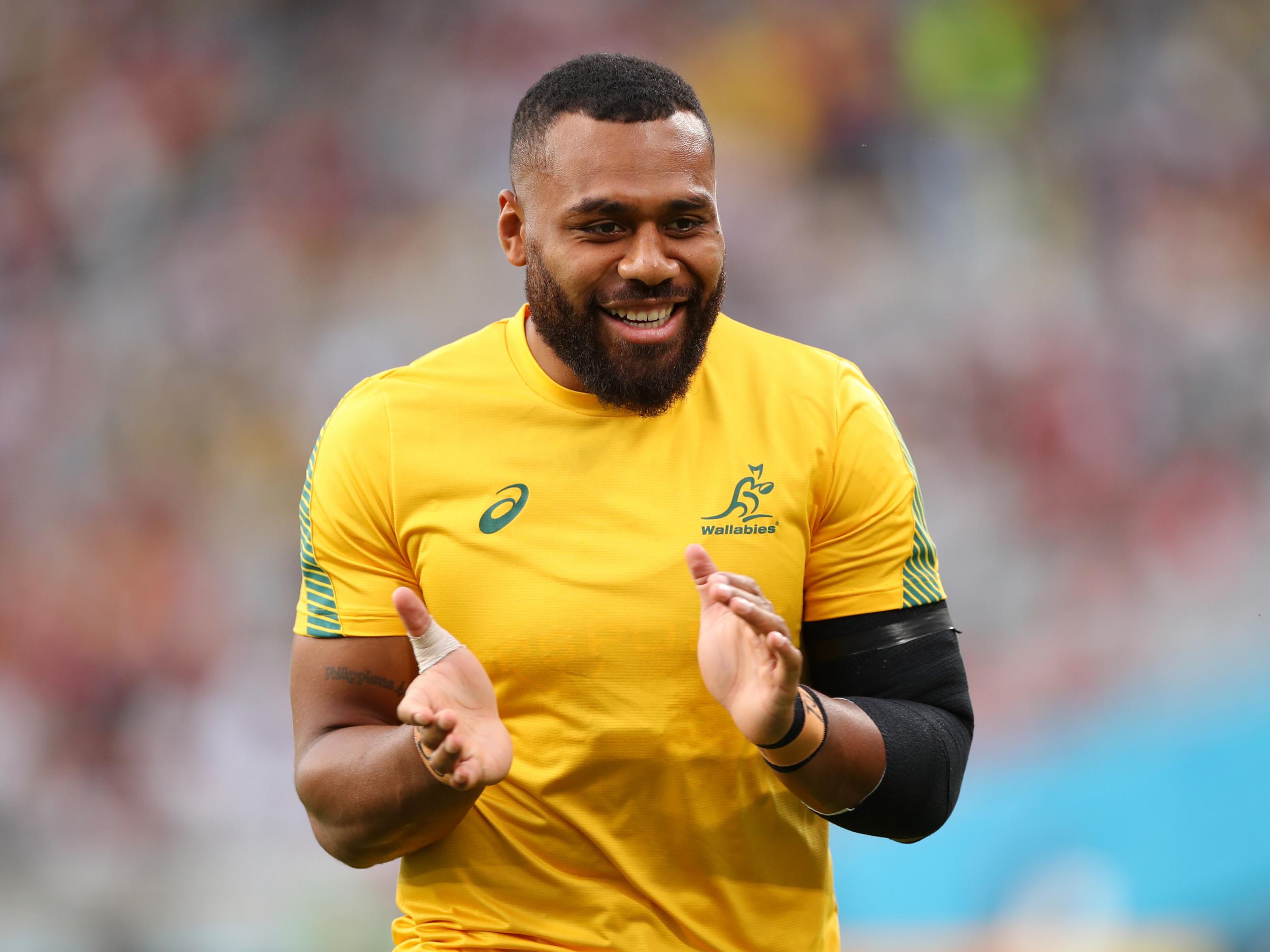 Centre Samu Kerevi is one key Australia player who could be impacted by a change to the 'Giteau Law'