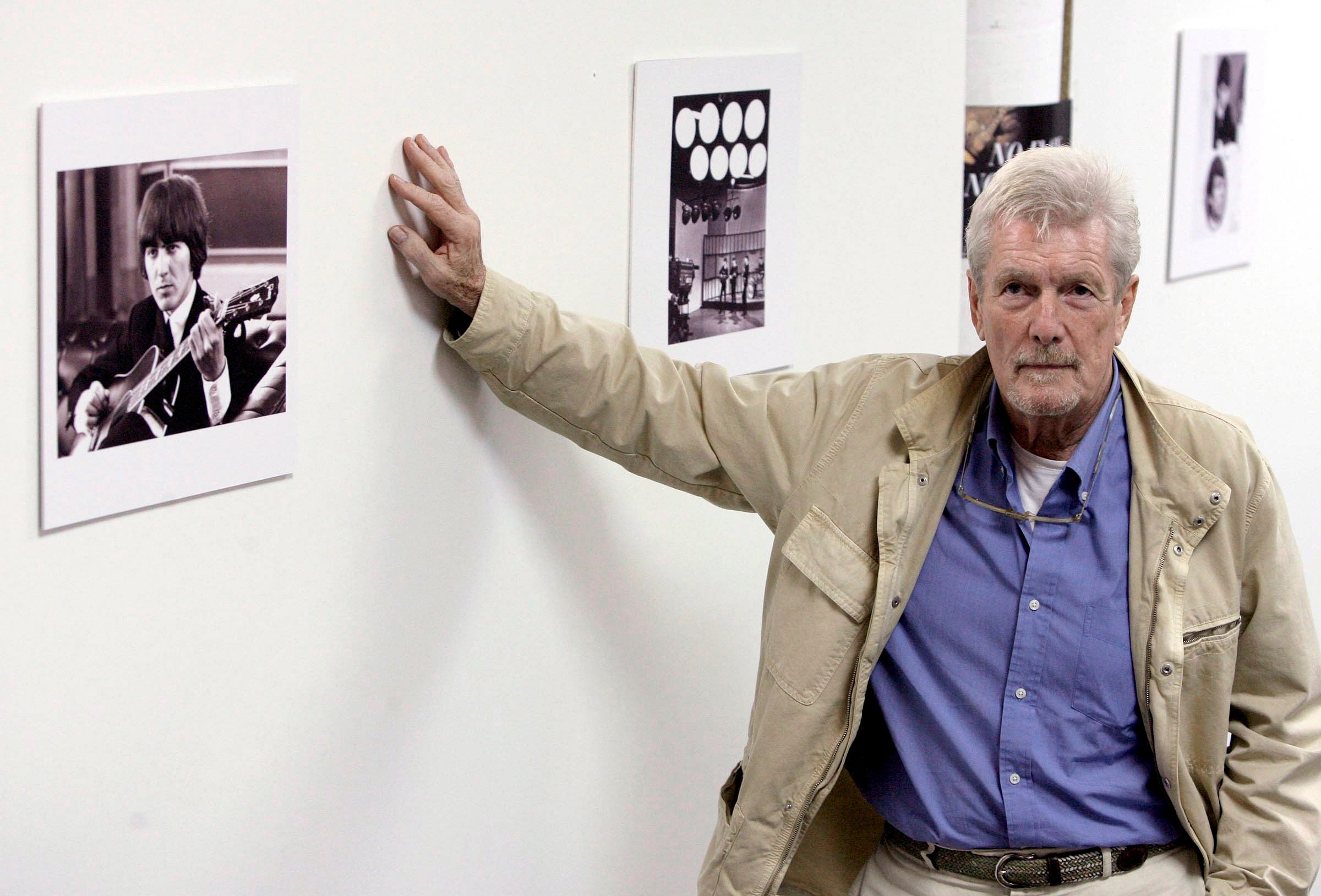 Freeman exhibits his pictures of Beatle George Harrison, Valencia, Spain, 2006