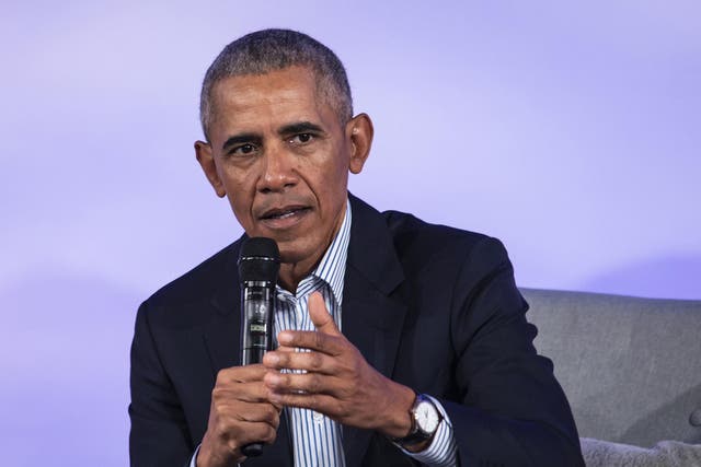 Obama was speaking at an event for donors to the party