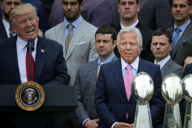 Robert Kraft calls Donald Trump a friend